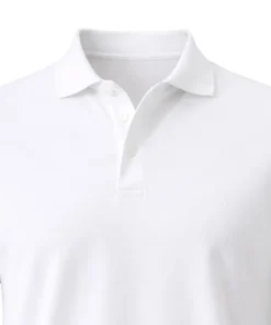 Alternative view of เสื้อโปโลสีขาว โลโก้วัด